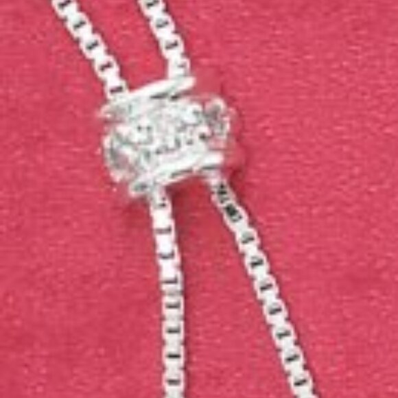 Sterling Silver CZ Dome and Pave Heart Dangle Pendant - NEW - Picture 3 of 12